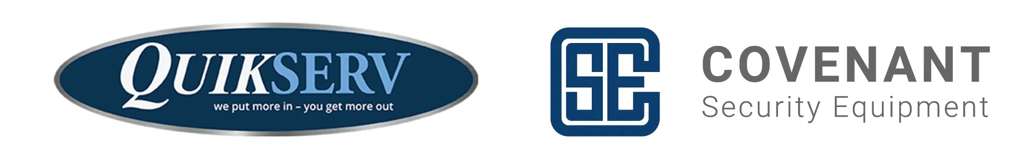 Quikserv and Covenant Security Equipment logos